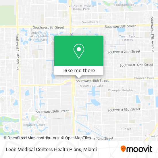 Leon Medical Centers Health Plans map