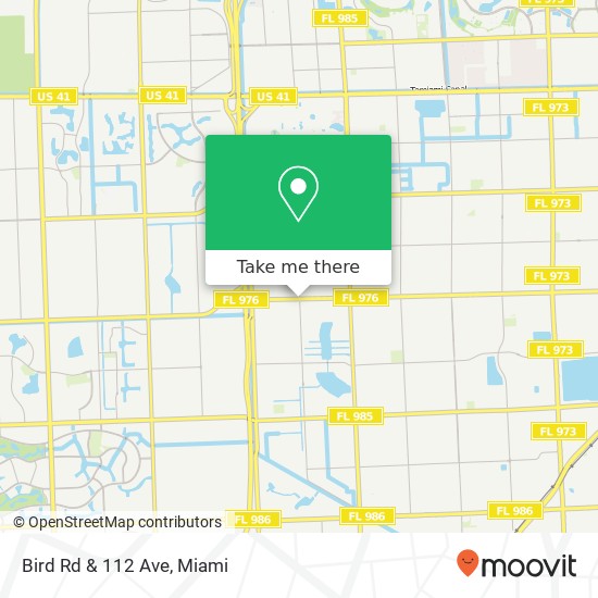 Bird Rd & 112 Ave map