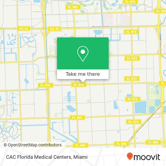 CAC Florida Medical Centers map