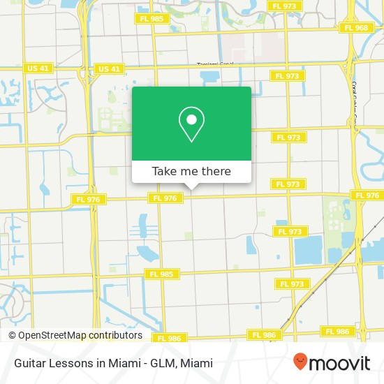 Guitar Lessons in Miami - GLM map