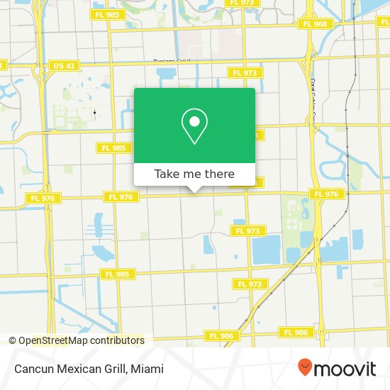 Mapa de Cancun Mexican Grill