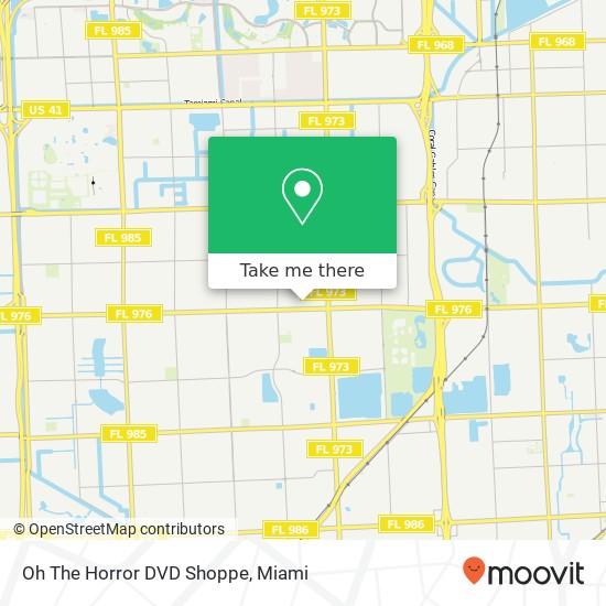 Oh The Horror DVD Shoppe map