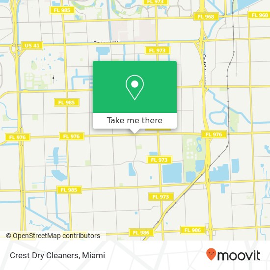 Crest Dry Cleaners map