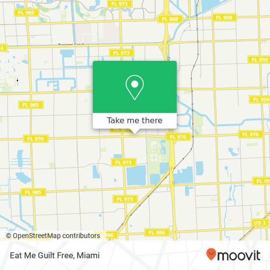 Eat Me Guilt Free map