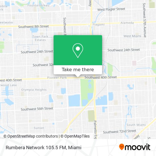 Rumbera Network 105.5 FM map