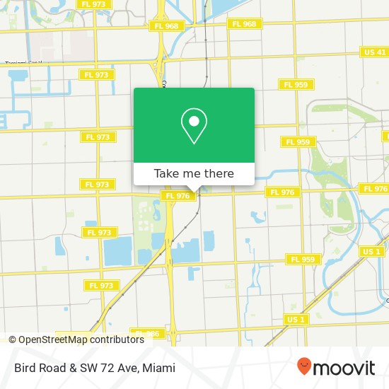 Mapa de Bird Road & SW 72 Ave