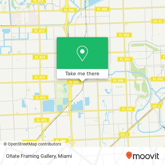 Oñate Framing Gallery map