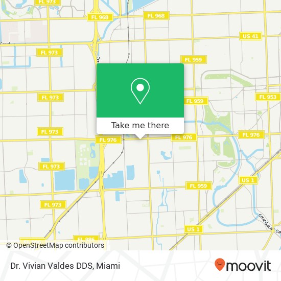 Dr. Vivian Valdes DDS map