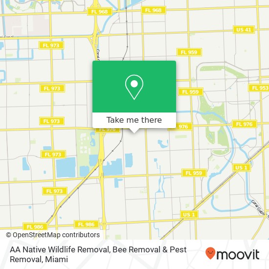 AA Native Wildlife Removal, Bee Removal & Pest Removal map
