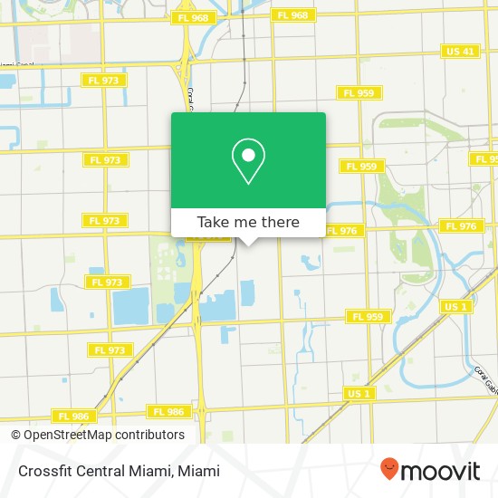 Mapa de Crossfit Central Miami