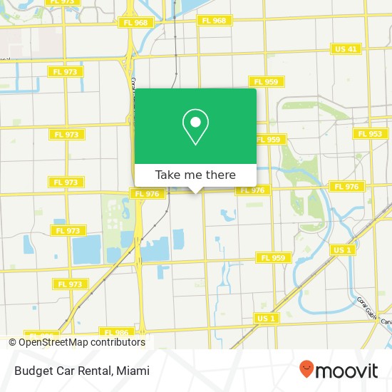 Mapa de Budget Car Rental