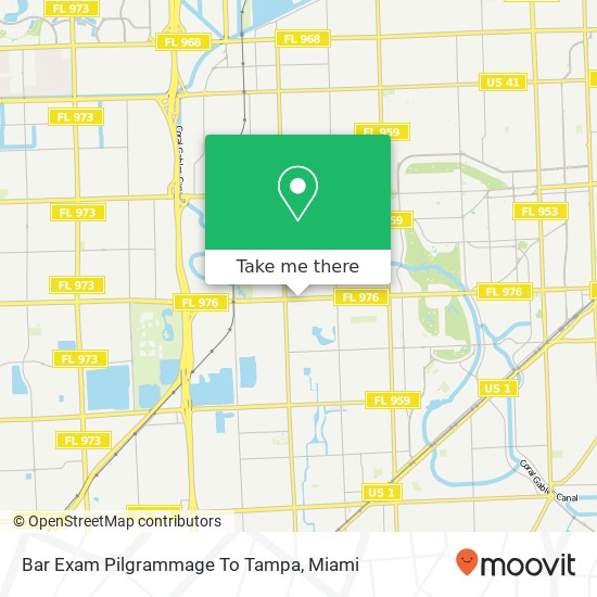Bar Exam Pilgrammage To Tampa map