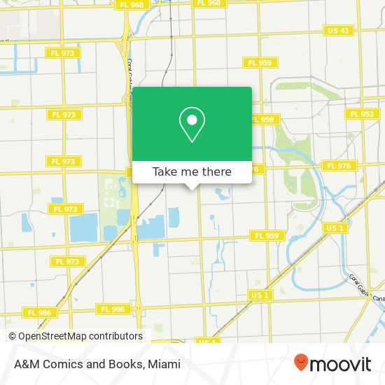 A&M Comics and Books map