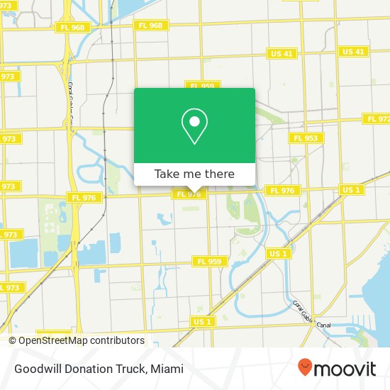 Goodwill Donation Truck map