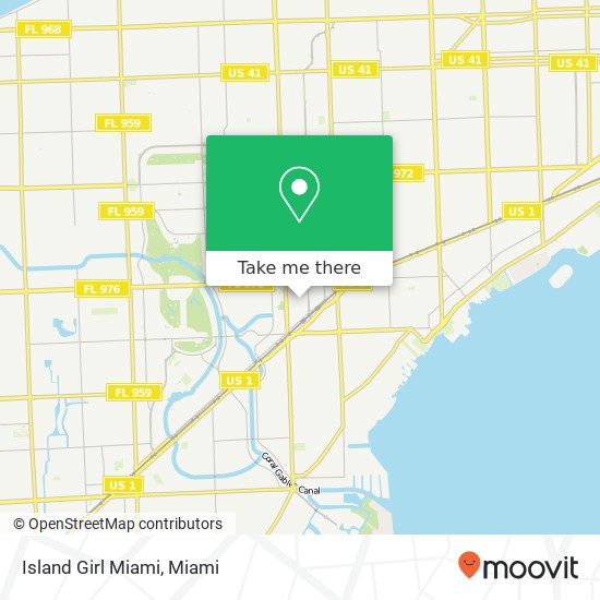 Mapa de Island Girl Miami