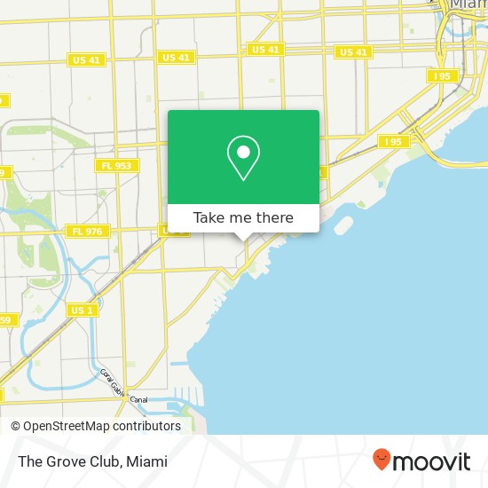 The Grove Club map