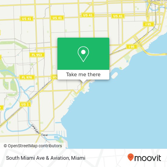 Mapa de South Miami Ave & Aviation