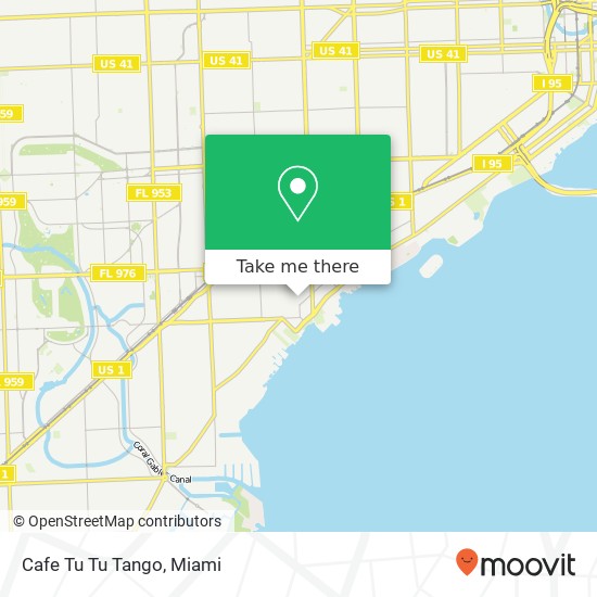 Mapa de Cafe Tu Tu Tango