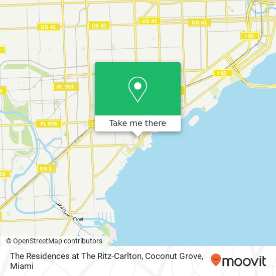 Mapa de The Residences at The Ritz-Carlton, Coconut Grove