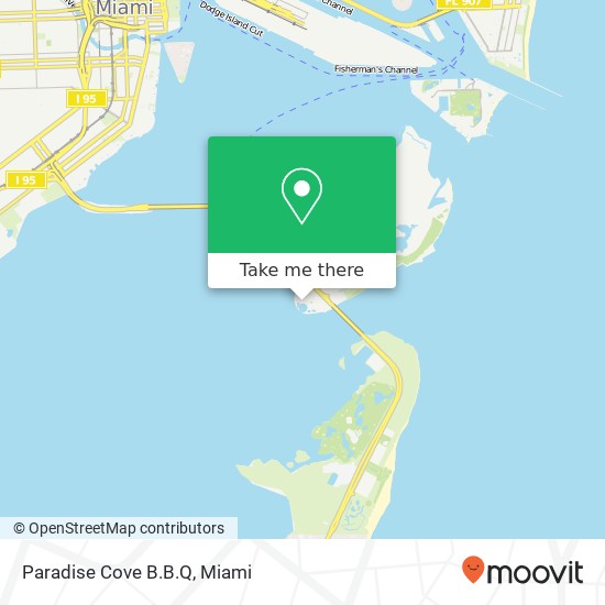 Paradise Cove B.B.Q map