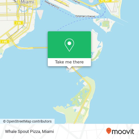 Mapa de Whale Spout Pizza