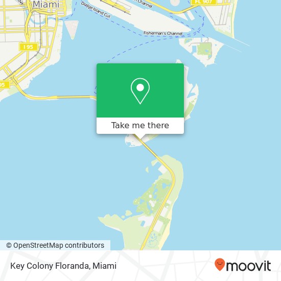 Mapa de Key Colony Floranda