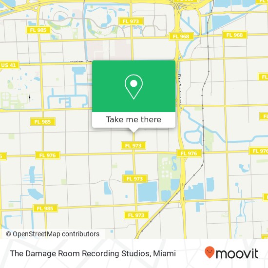 Mapa de The Damage Room Recording Studios