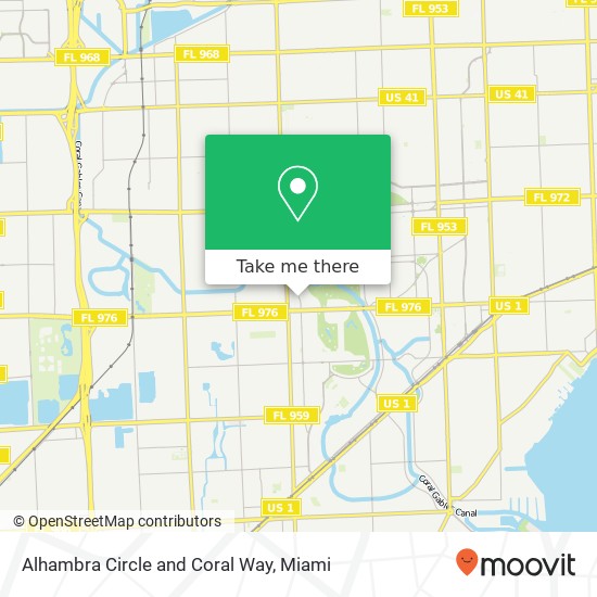 Mapa de Alhambra Circle and Coral Way