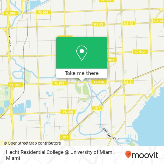 Hecht Residential College @ University of Miami map