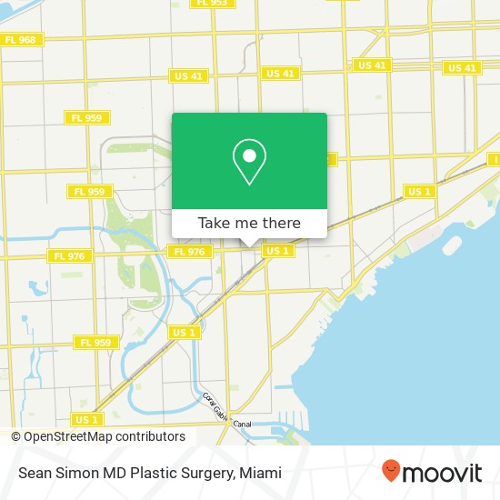 Sean Simon MD Plastic Surgery map