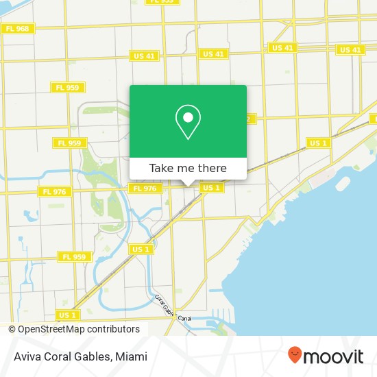 Aviva Coral Gables map