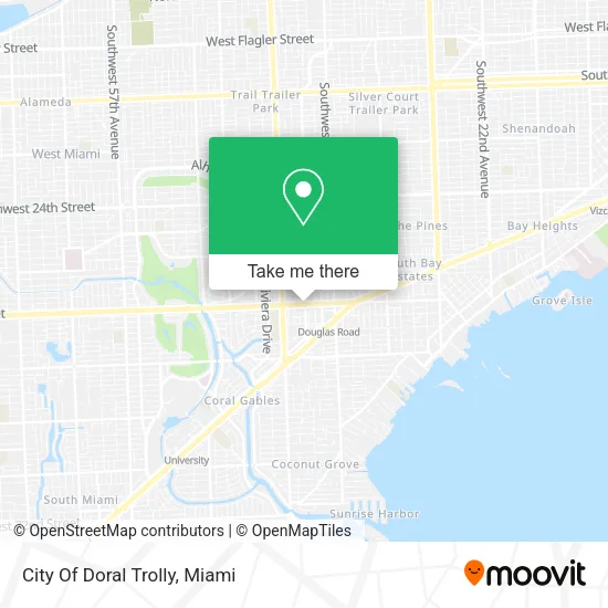 City Of Doral Trolly map