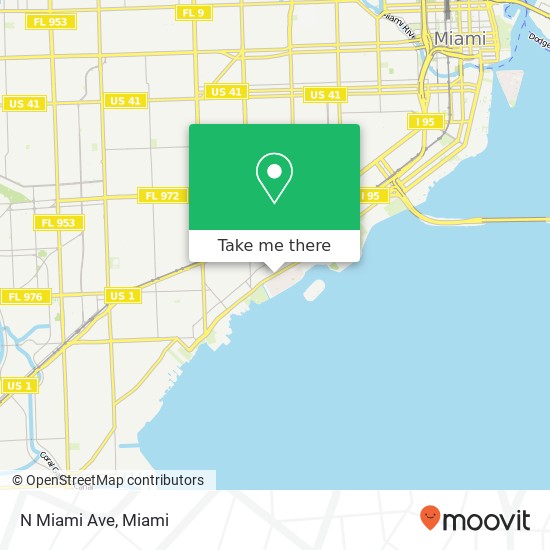 Mapa de N Miami Ave