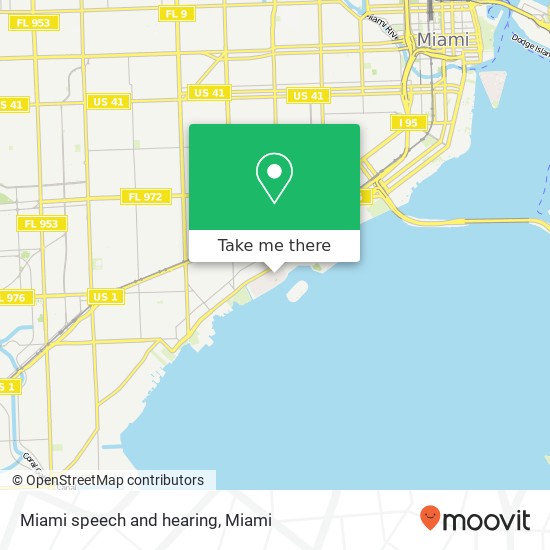 Mapa de Miami speech and hearing