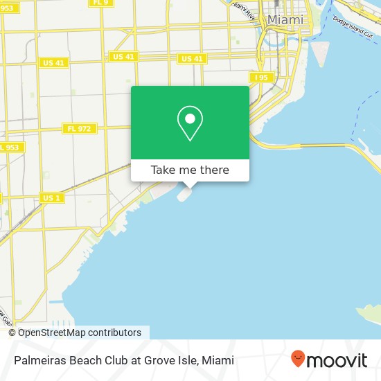 Mapa de Palmeiras Beach Club at Grove Isle