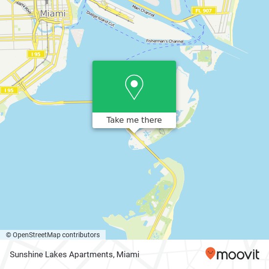 Mapa de Sunshine Lakes Apartments