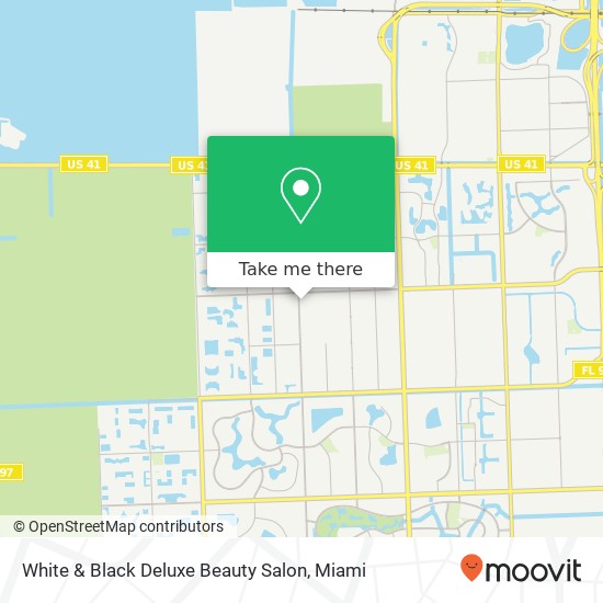 White & Black Deluxe Beauty Salon map