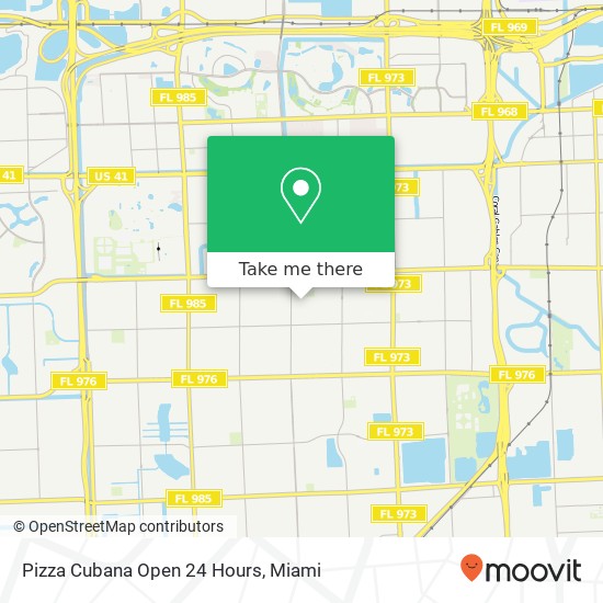 Mapa de Pizza Cubana Open 24 Hours