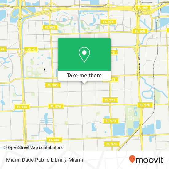 Mapa de Miami Dade Public Library