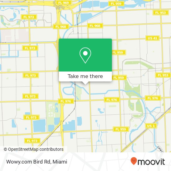 Mapa de Wowy.com Bird Rd