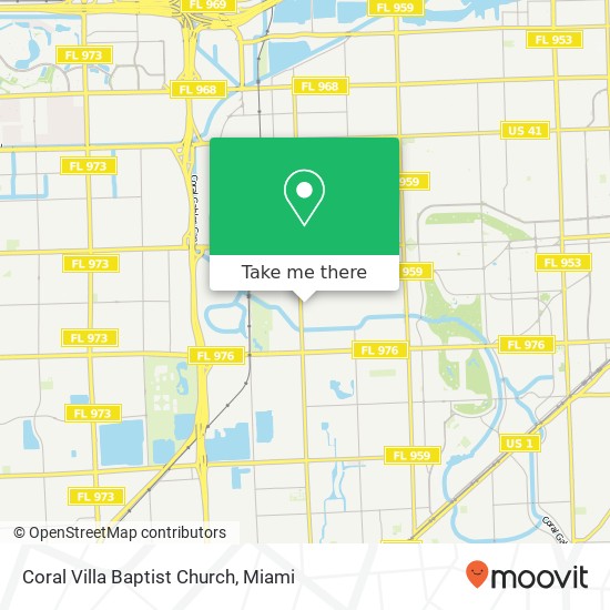 Coral Villa Baptist Church map