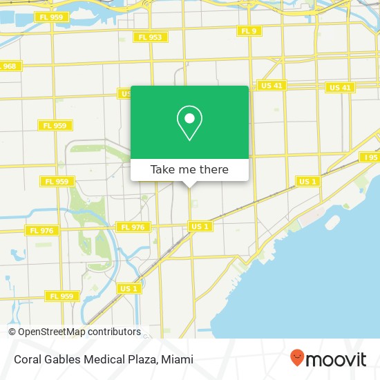 Coral Gables Medical Plaza map