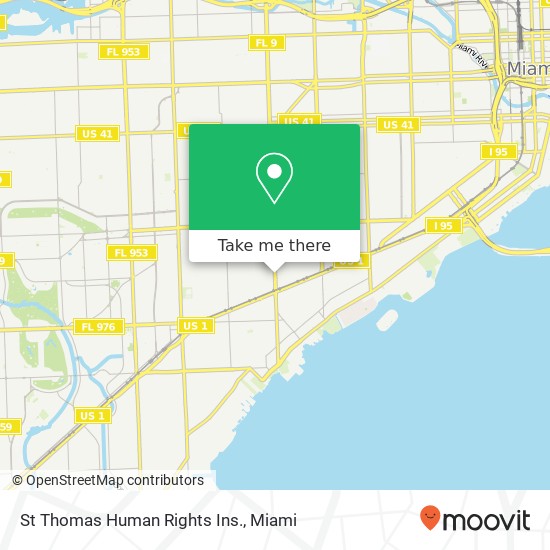 St Thomas Human Rights Ins. map