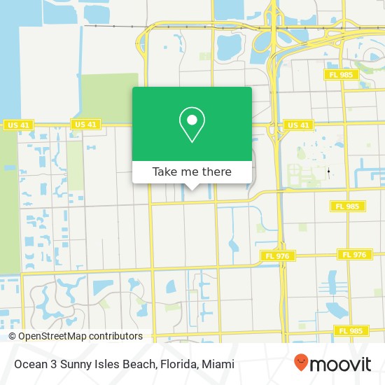 Mapa de Ocean 3 Sunny Isles Beach, Florida