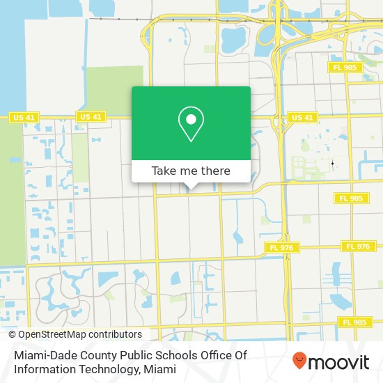 Mapa de Miami-Dade County Public Schools Office Of Information Technology