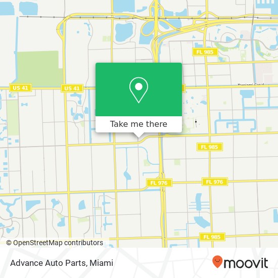 Advance Auto Parts map