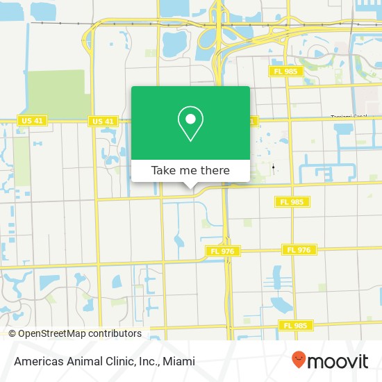 Mapa de Americas Animal Clinic,  Inc.