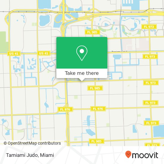 Tamiami Judo map