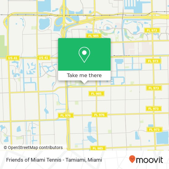 Mapa de Friends of Miami Tennis - Tamiami