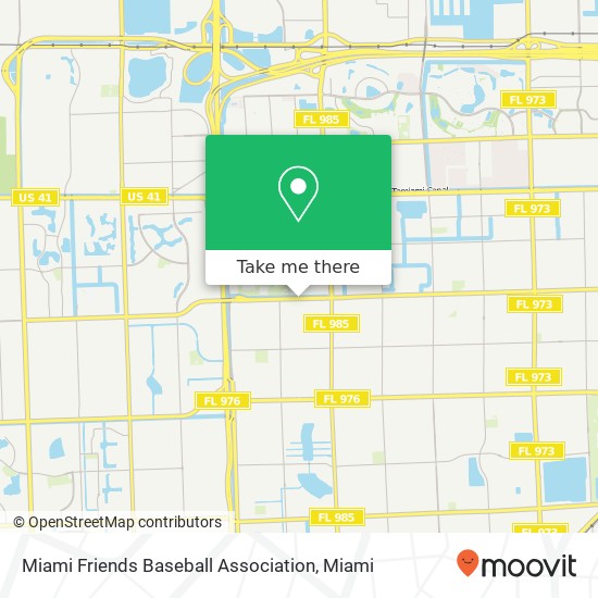 Mapa de Miami Friends Baseball Association